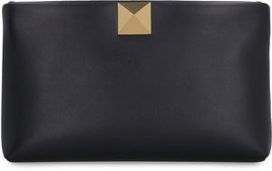 Valentino Garavani - One Stud leather clutch-1